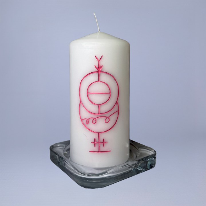 Lumânare ritualizată – Atrage Iubirea
