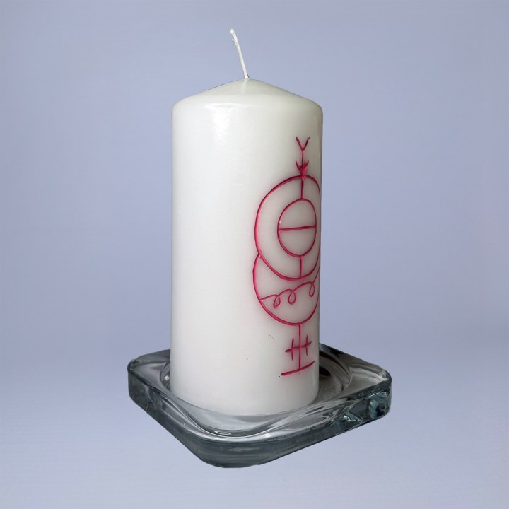 Lumânare ritualizată – Atrage Iubirea